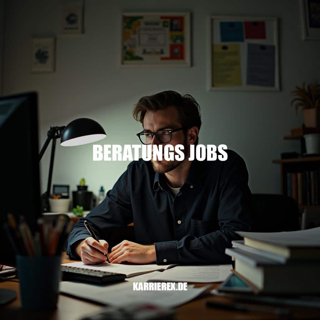 Beratungs Jobs - Karrierechancen und Vorteile