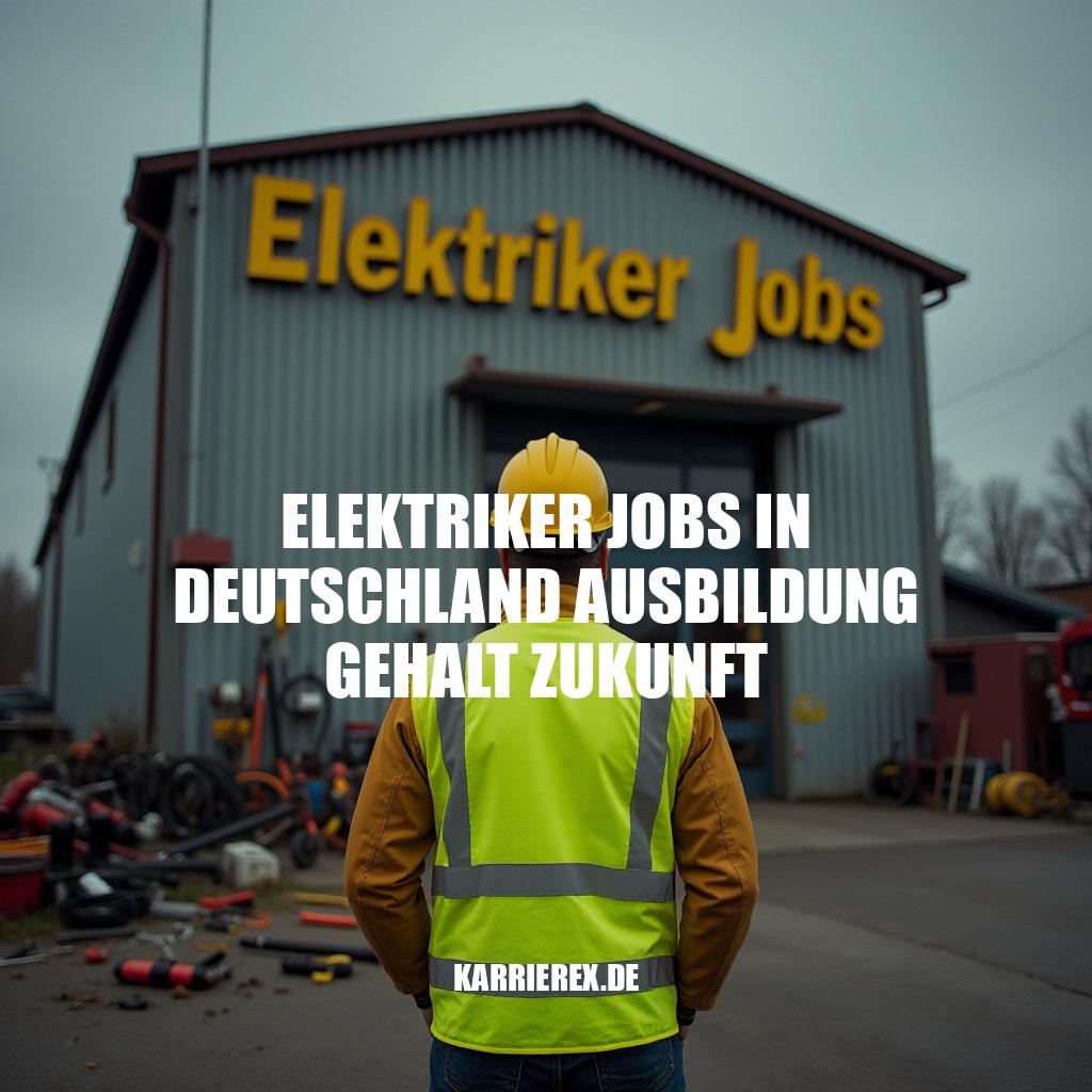 Elektriker Jobs in Deutschland: Ausbildung, Gehalt und Zukunft