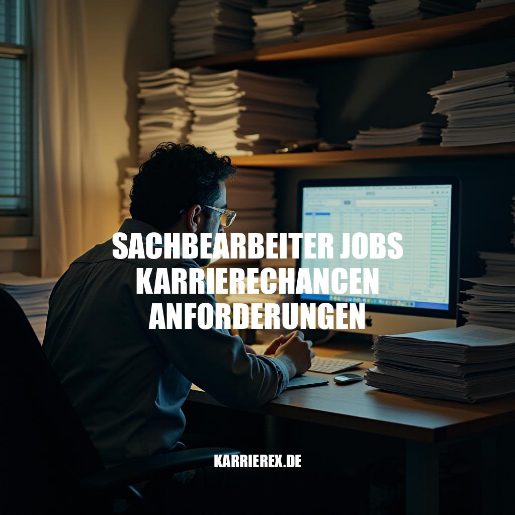 Sachbearbeiter Jobs: Karrierechancen und Anforderungen