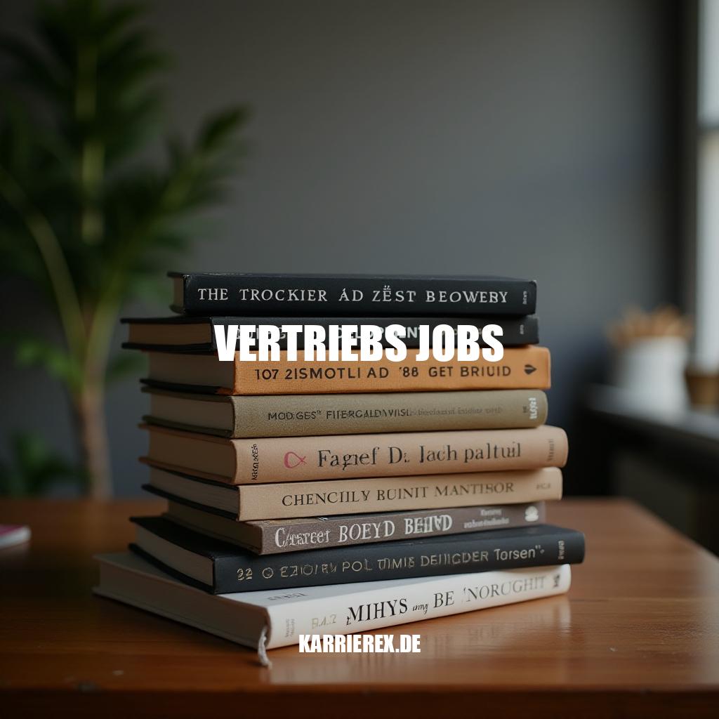 Vertriebs Jobs - Karrierechancen und Tipps für Erfolg
