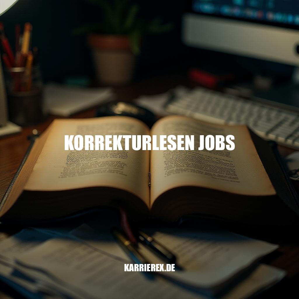 Warum Korrekturlesen Jobs sich wirklich lohnen