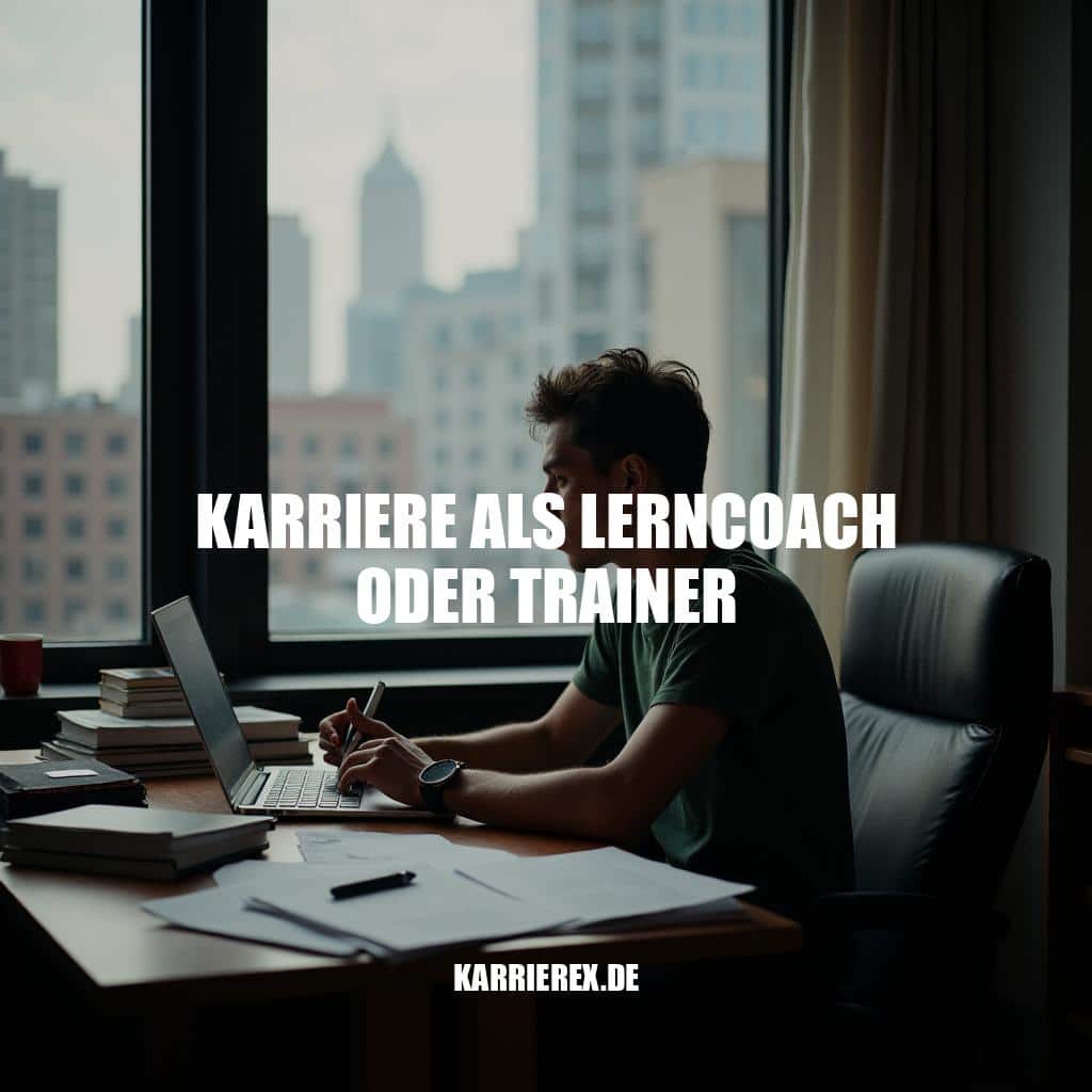 Karriere als Lerncoach oder Trainer