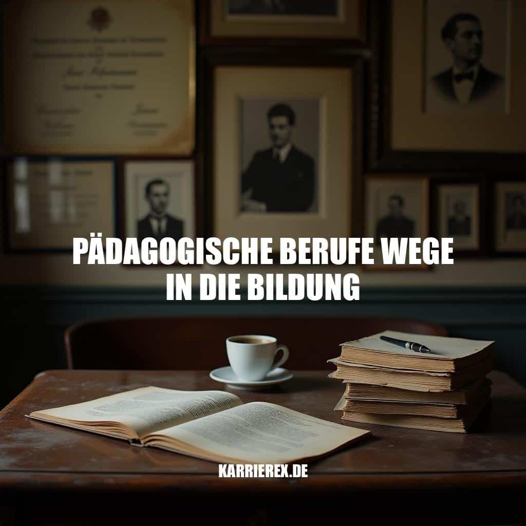 Pädagogische Berufe - Wegen in die Bildung